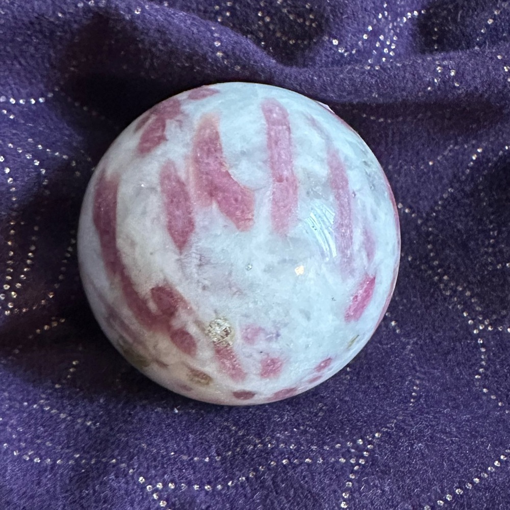 Pink Tourmaline Crystal Sphere